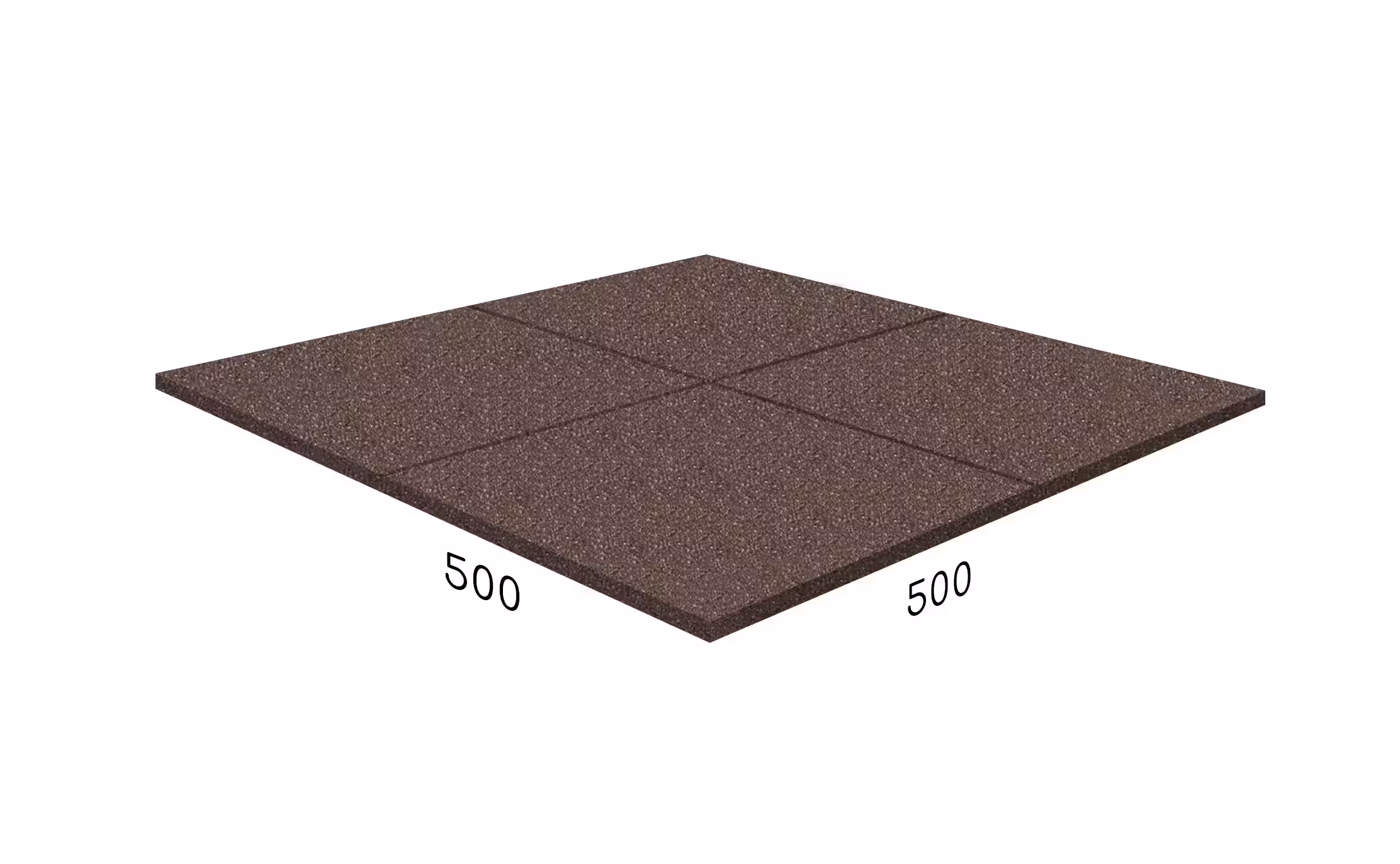 Rubblex Sport Плита 500×500×30 мм · Коричневый