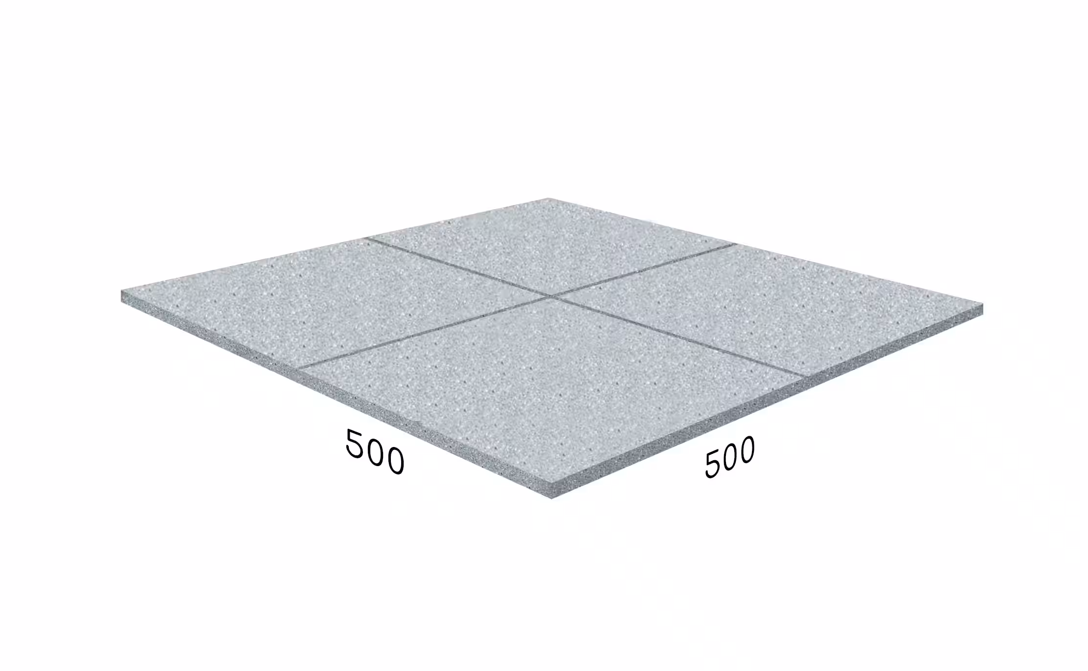 Rubblex Sport Плита 500×500×30 мм · Серый