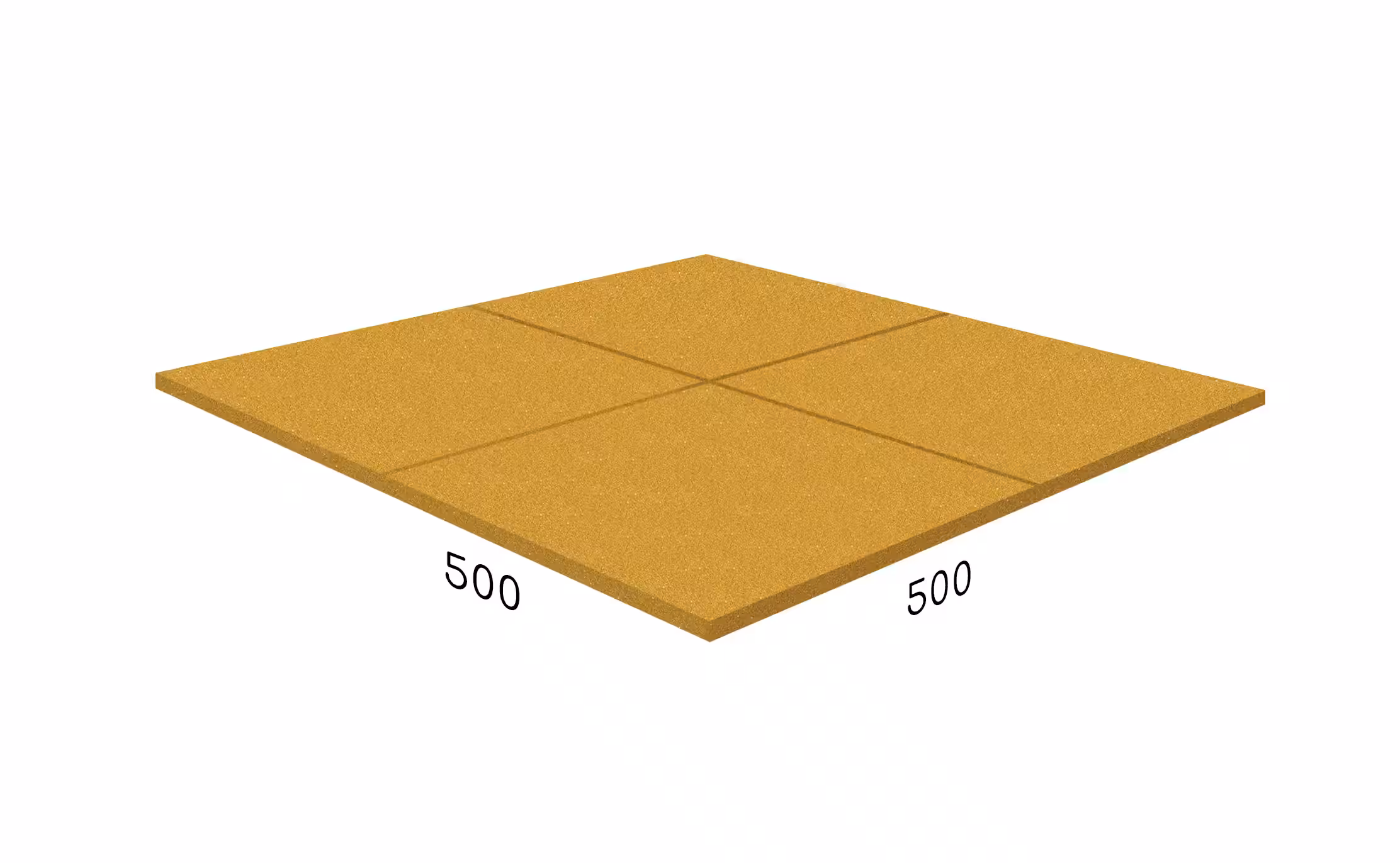 Rubblex Sport Плита 500×500×30 мм · Жёлтый