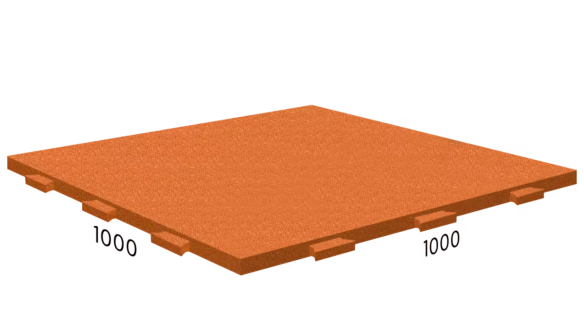 Rubblex Standart Ласточкин хвост 1000×1000×20 мм · Чёрный