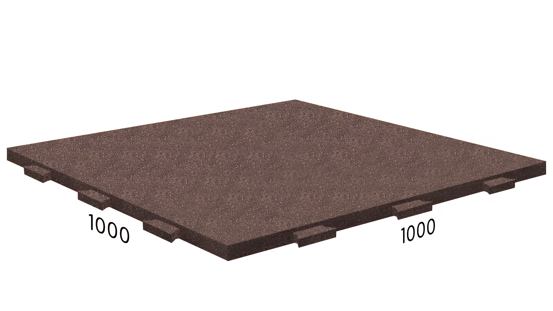 Rubblex Standart Ласточкин хвост 1000×1000×20 мм · Коричневый