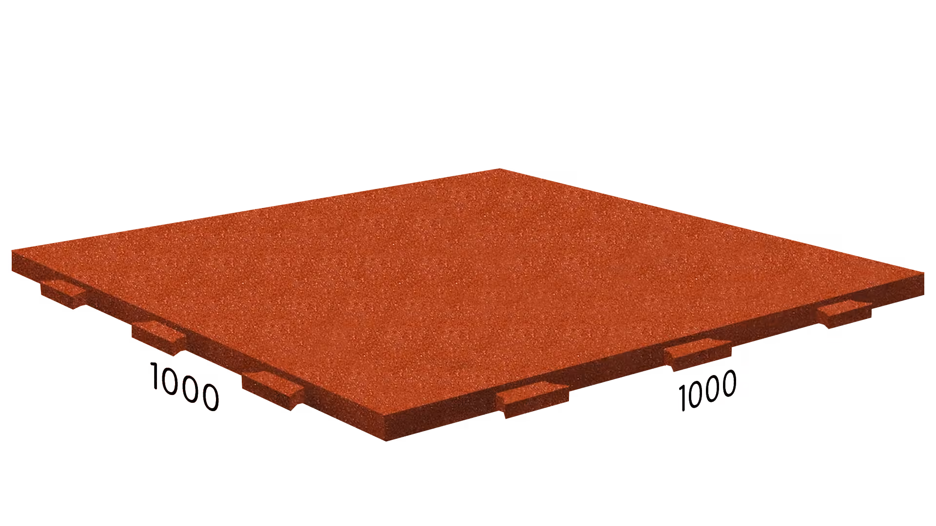 Rubblex Standart Ласточкин хвост 1000×1000×25 мм · Терракотовый