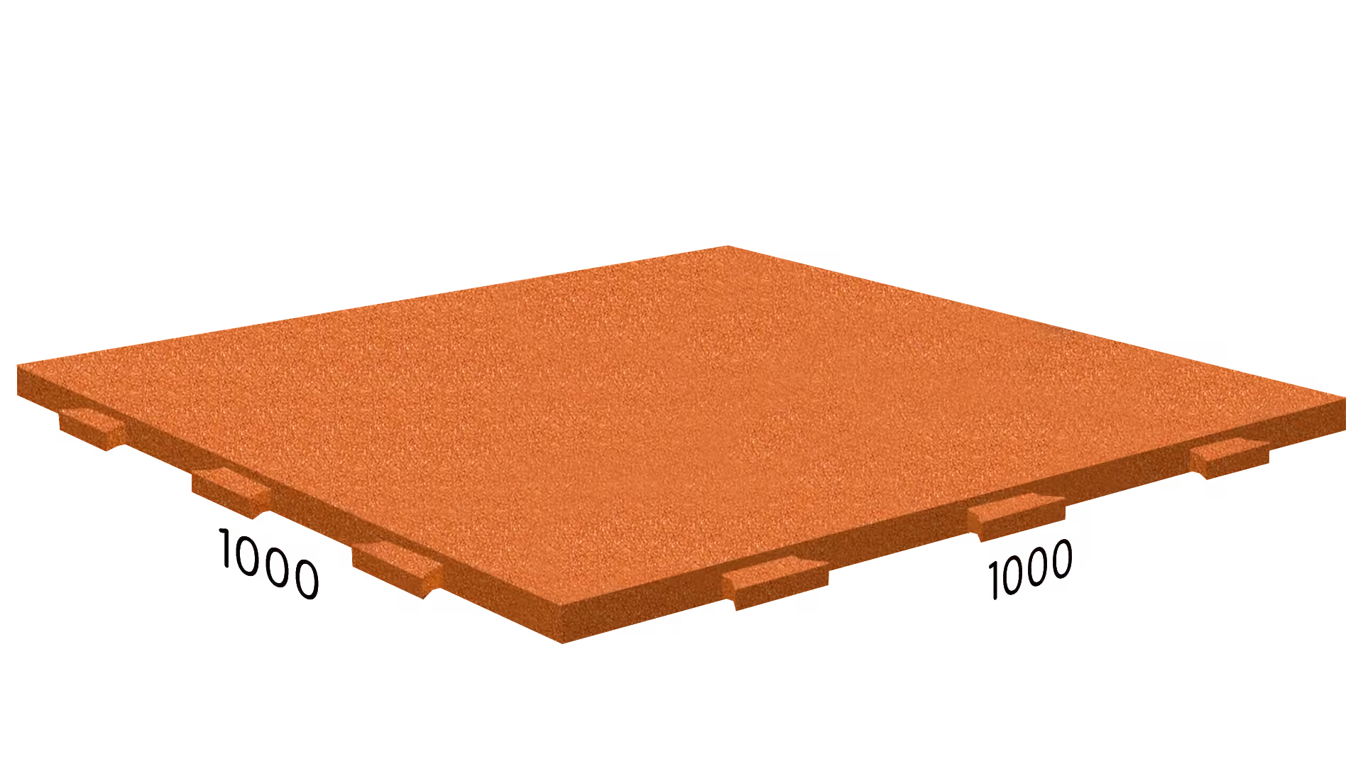 Rubblex Standart Ласточкин хвост 1000×1000×25 мм · Оранжевый