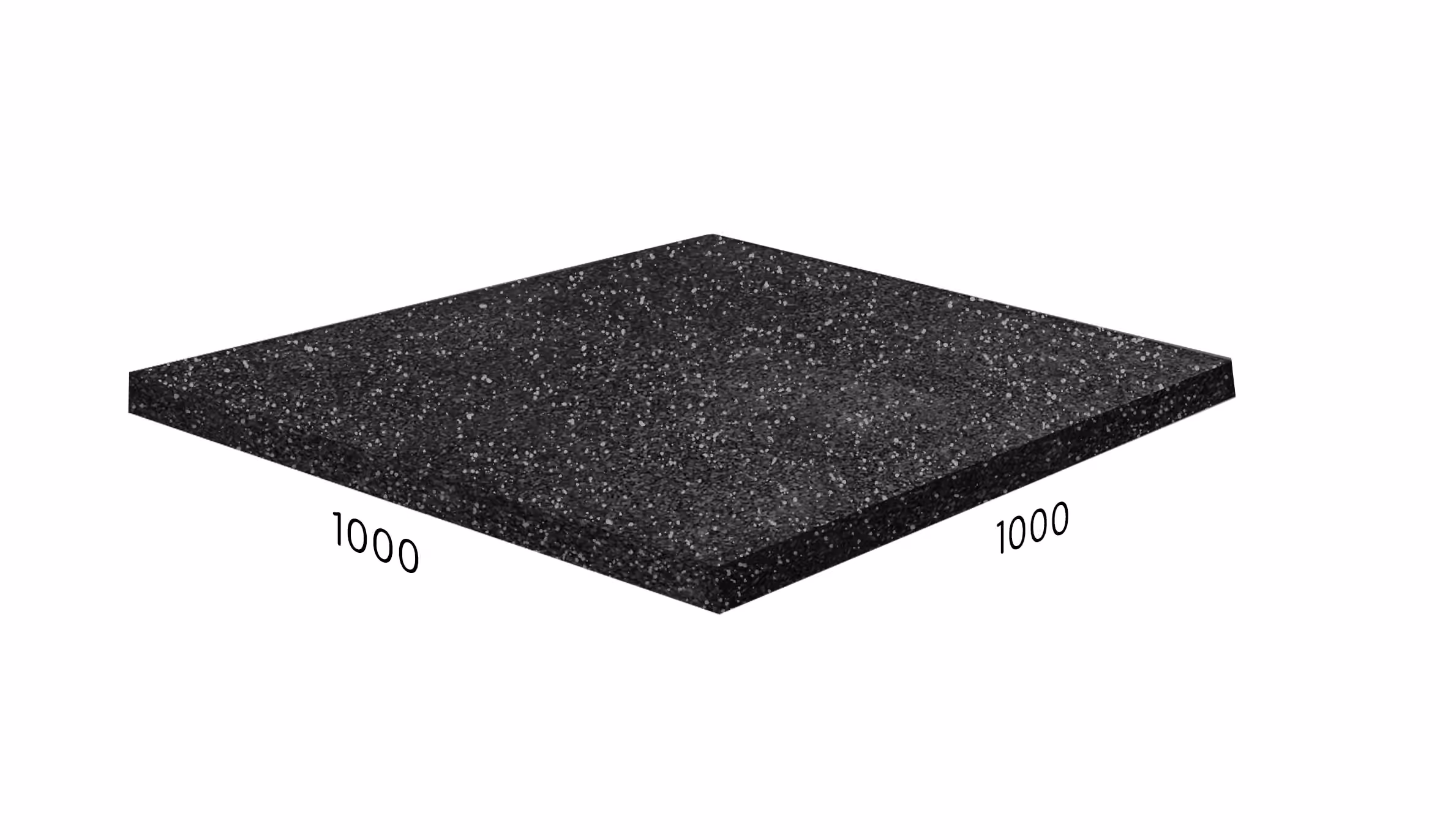 Rubblex Sport Плита 1000×1000×10 мм · Mix серый