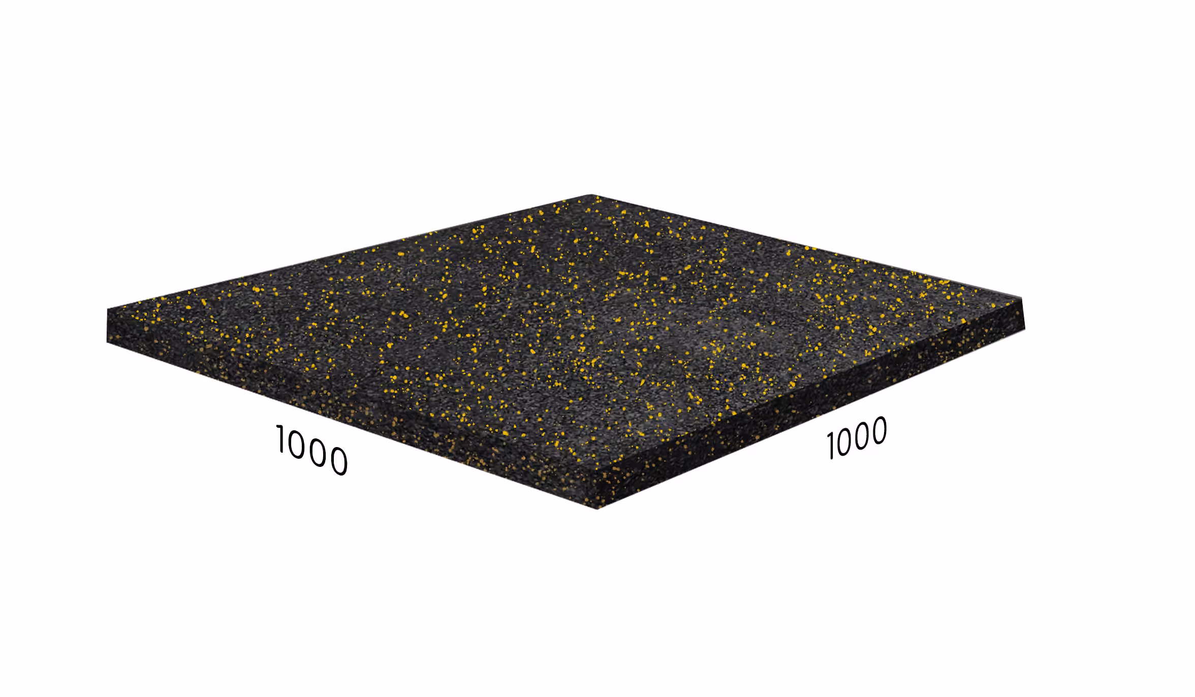 Rubblex Sport Плита 500×500×30 мм · Mix жёлтый