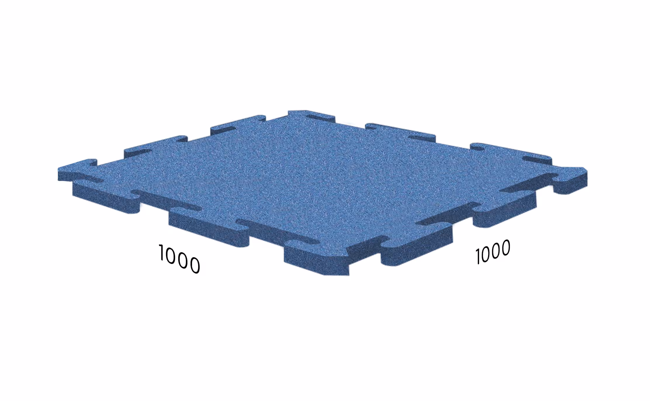 Rubblex Roof Puzzle 1000×1000×25 мм · Синий