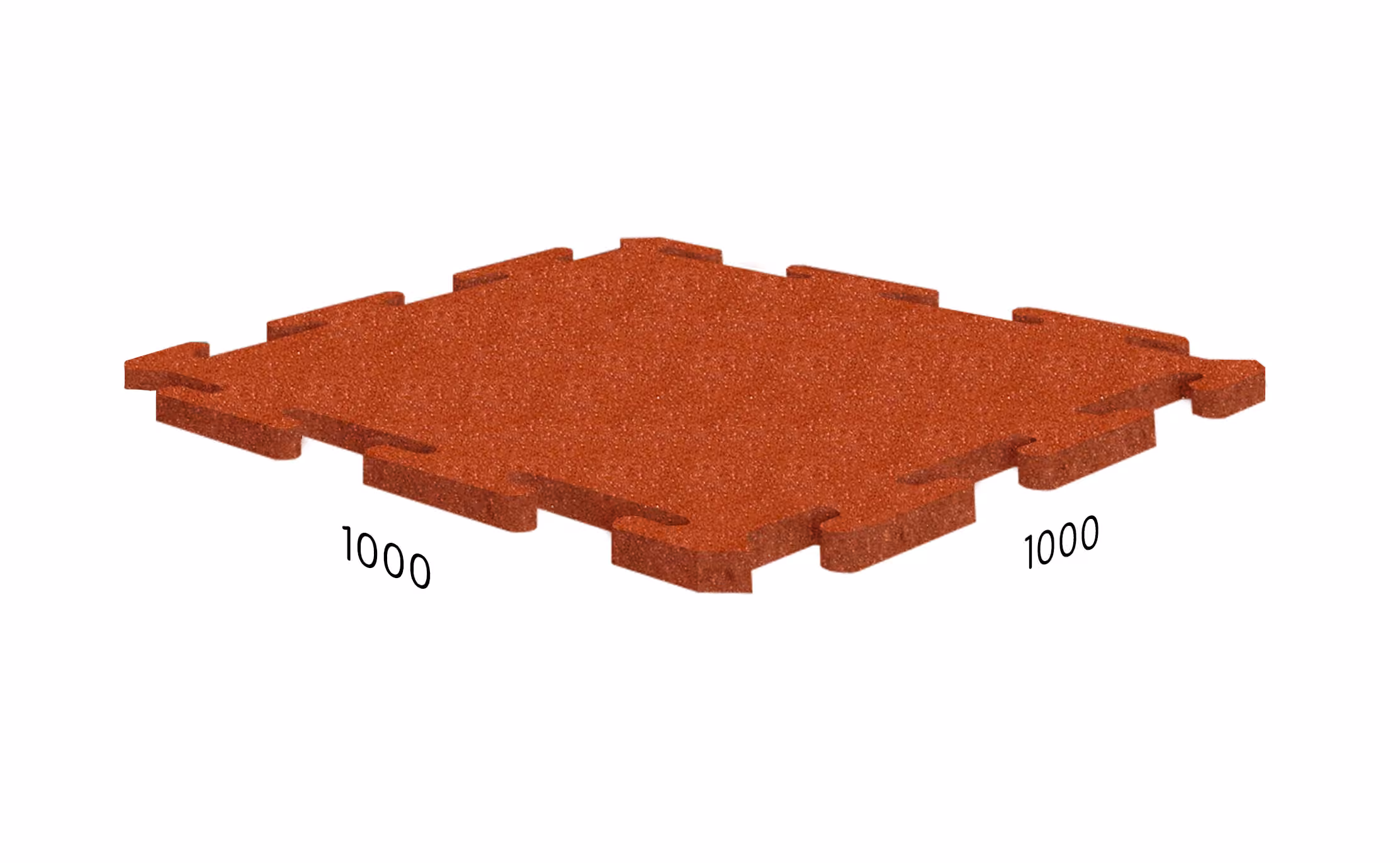 Rubblex Roof Puzzle 1000×1000×25 мм · Терракотовый