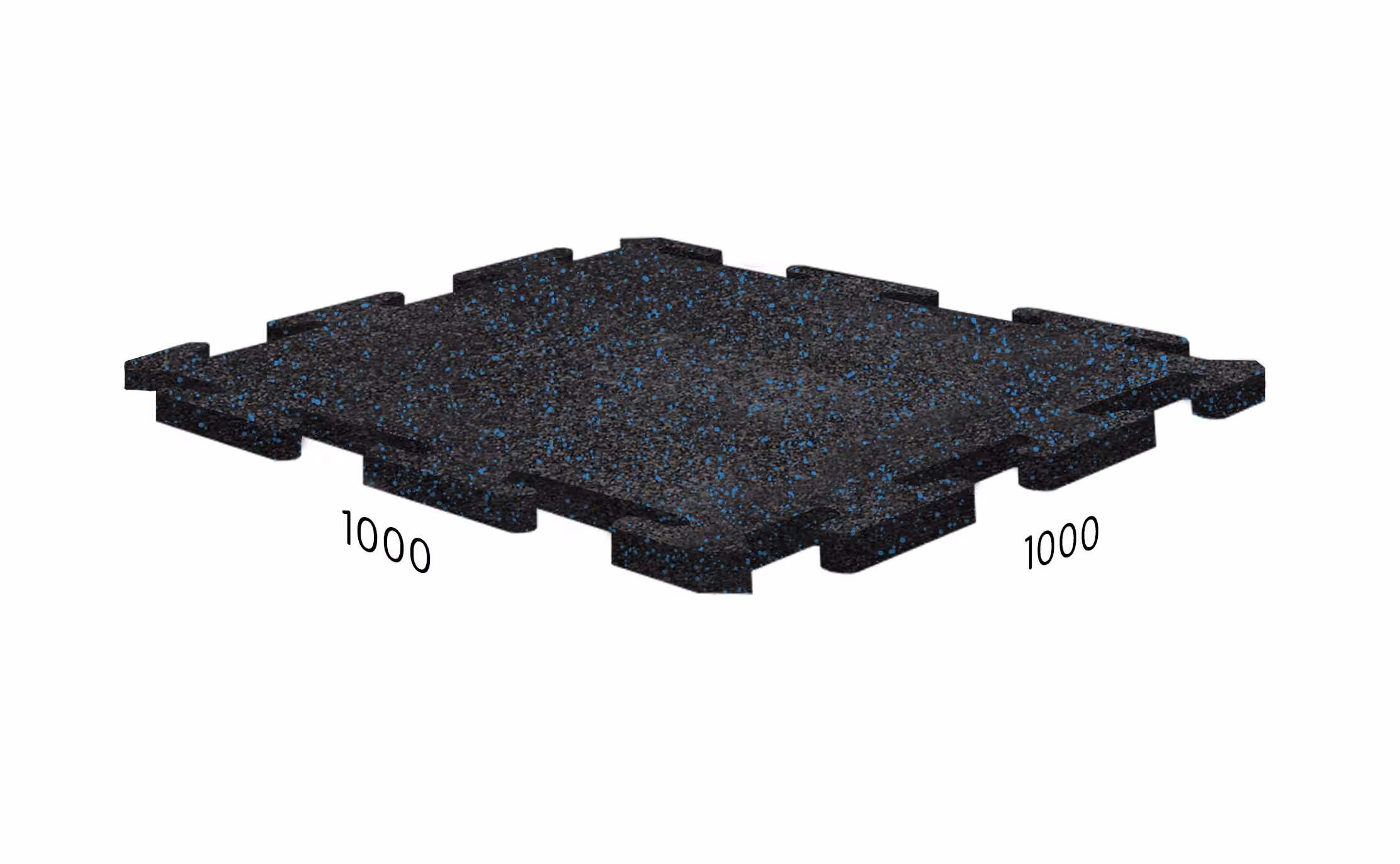 Rubblex Sport Puzzle 1000×1000×15 мм · Mix голубой