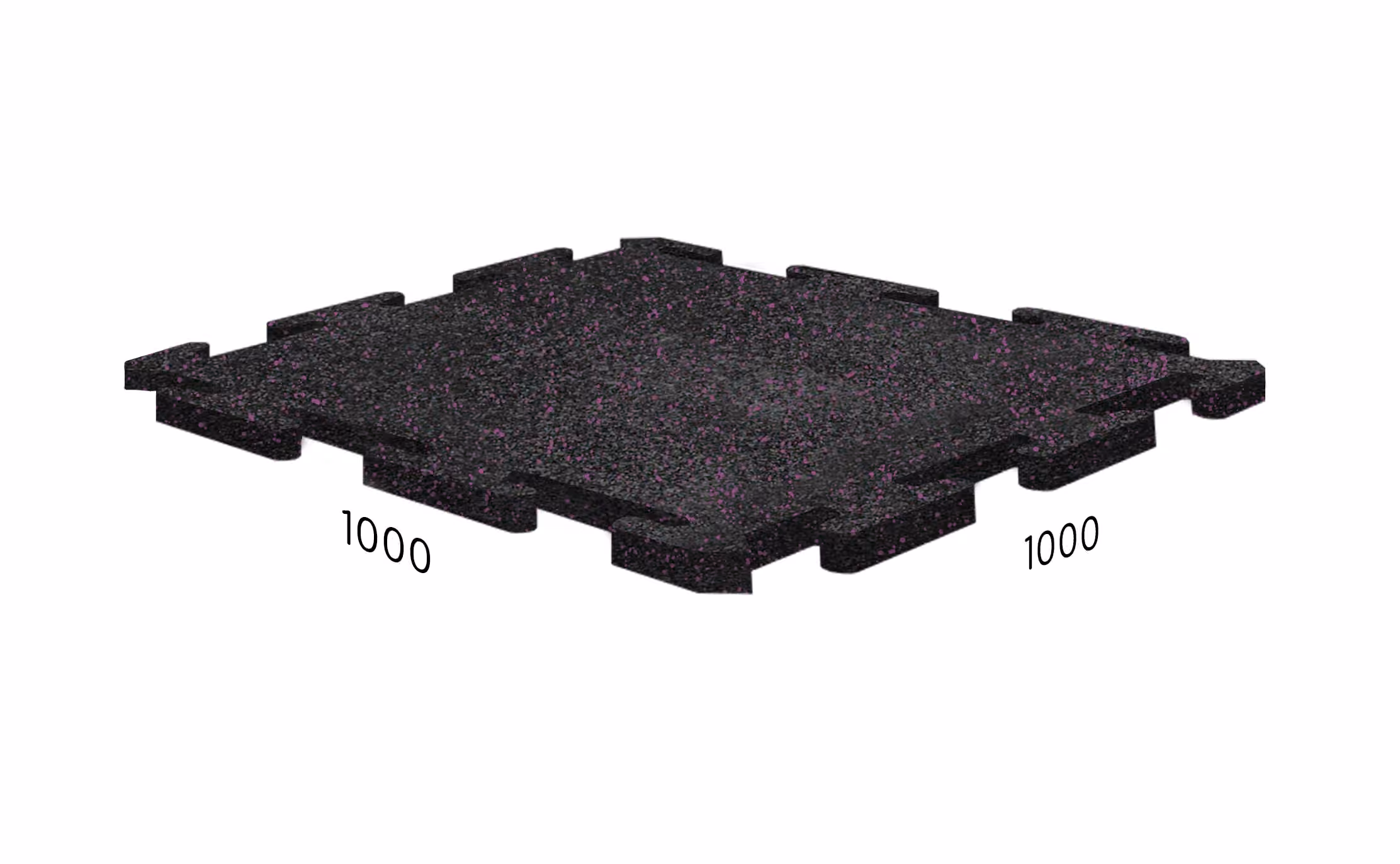 Rubblex Sport Puzzle 1000×1000×15 мм · Mix фиолетовый