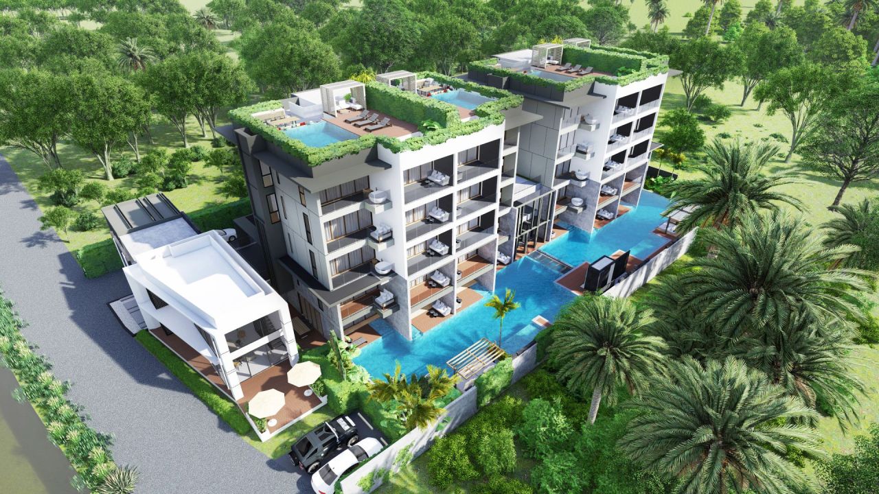 Апартаменты на Пхукете, Таиланд, 62.5 м²