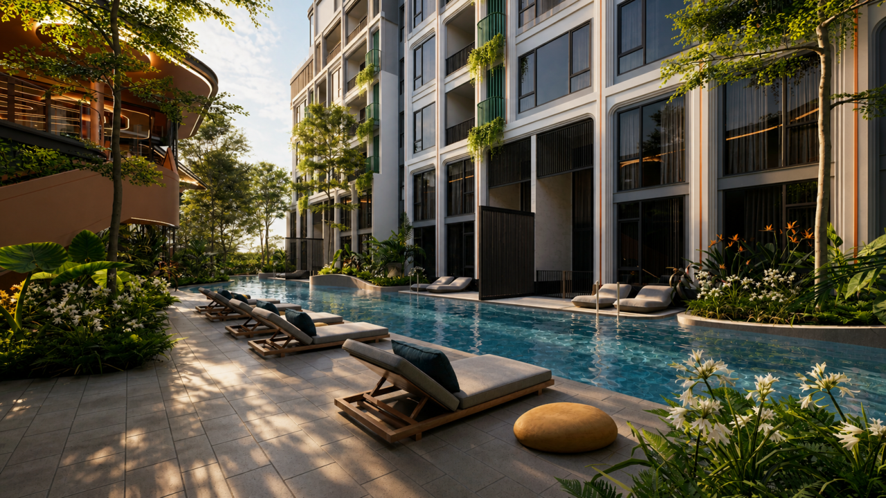 Студия на Пхукете, Таиланд, 34.75 м²