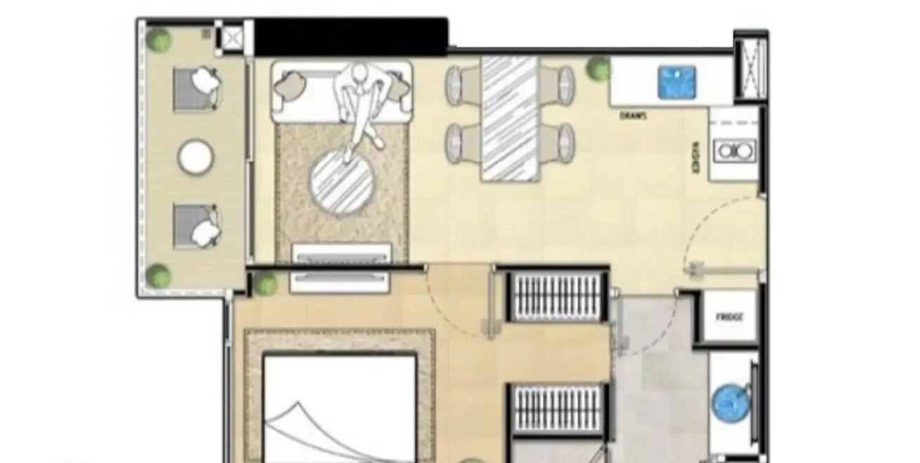 1-комнатная квартира 37 м² в Паттайе
