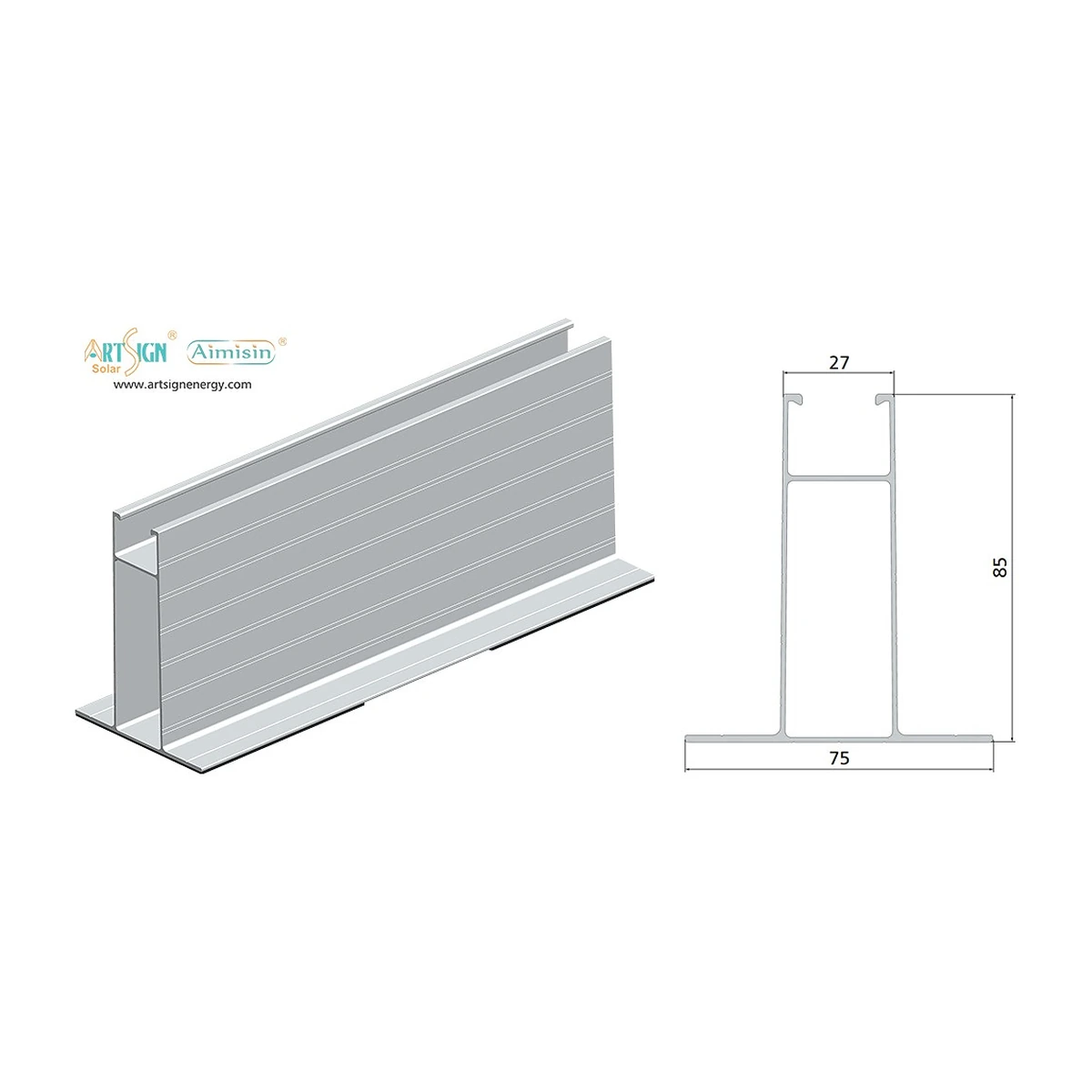 Mini Rail 400 мм Art Sign Solar