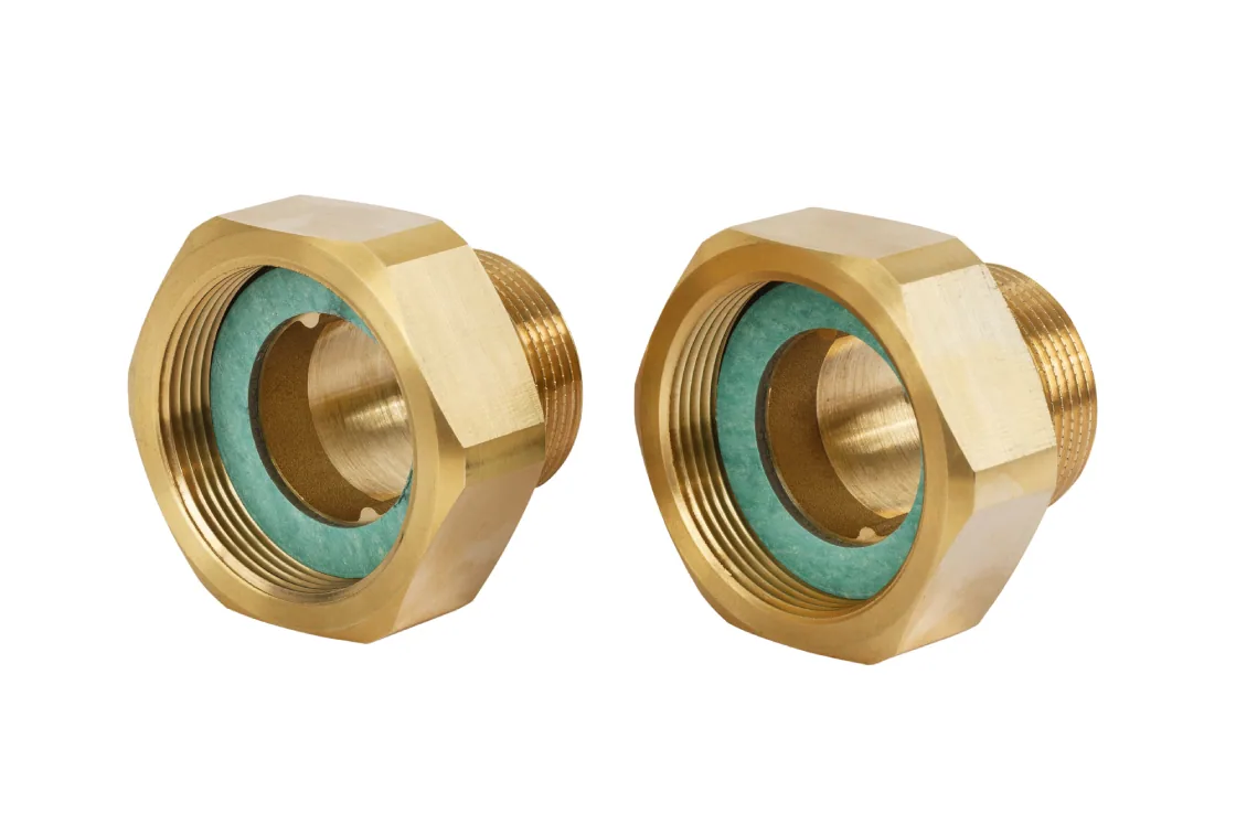 Danfoss 003H6903 — Комплект резьбовых фитингов, наружняя резьба R3/4, PN25, для клапана DN20 (G1), латунь CW617N, 2 шт.