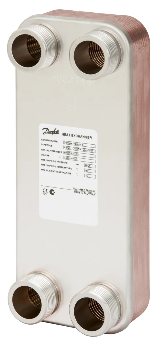 Danfoss 004H7534 — Паяный пластинчатый теплообменник XB12L-1-70_2_25_4G5/4