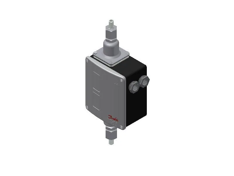 Danfoss 017D002166 — Реле перепада давления RT260A, диапазон настройки уставки 0,5-4 бар, дифференциал 0,3 бар, присоединение G 3/8