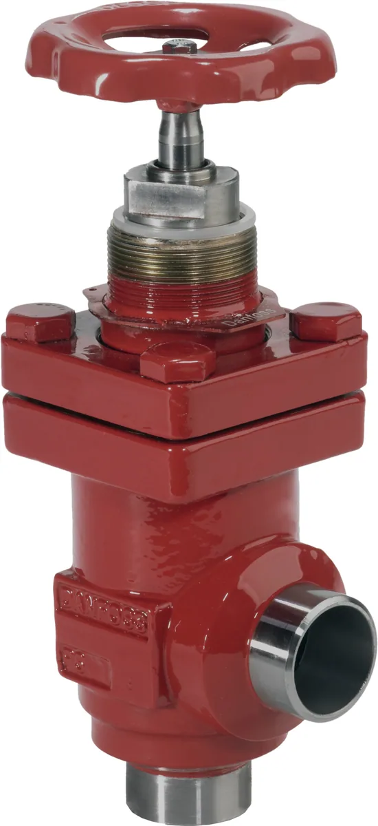 Danfoss 148B5800 — Запорный клапан SVA-S 65 D ANG H-WHEEL