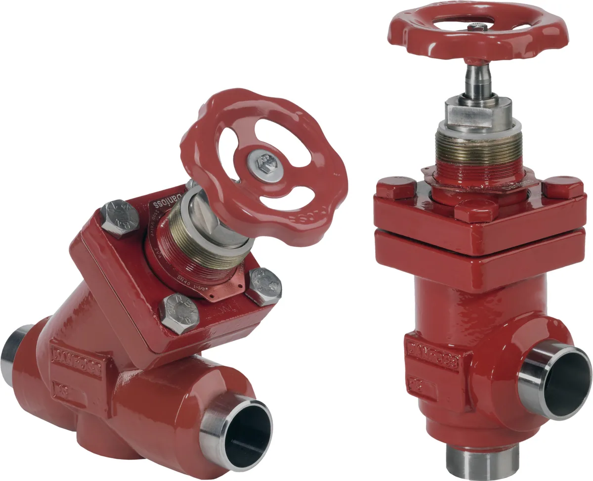 Danfoss 148B5800 — Запорный клапан SVA-S 65 D ANG H-WHEEL