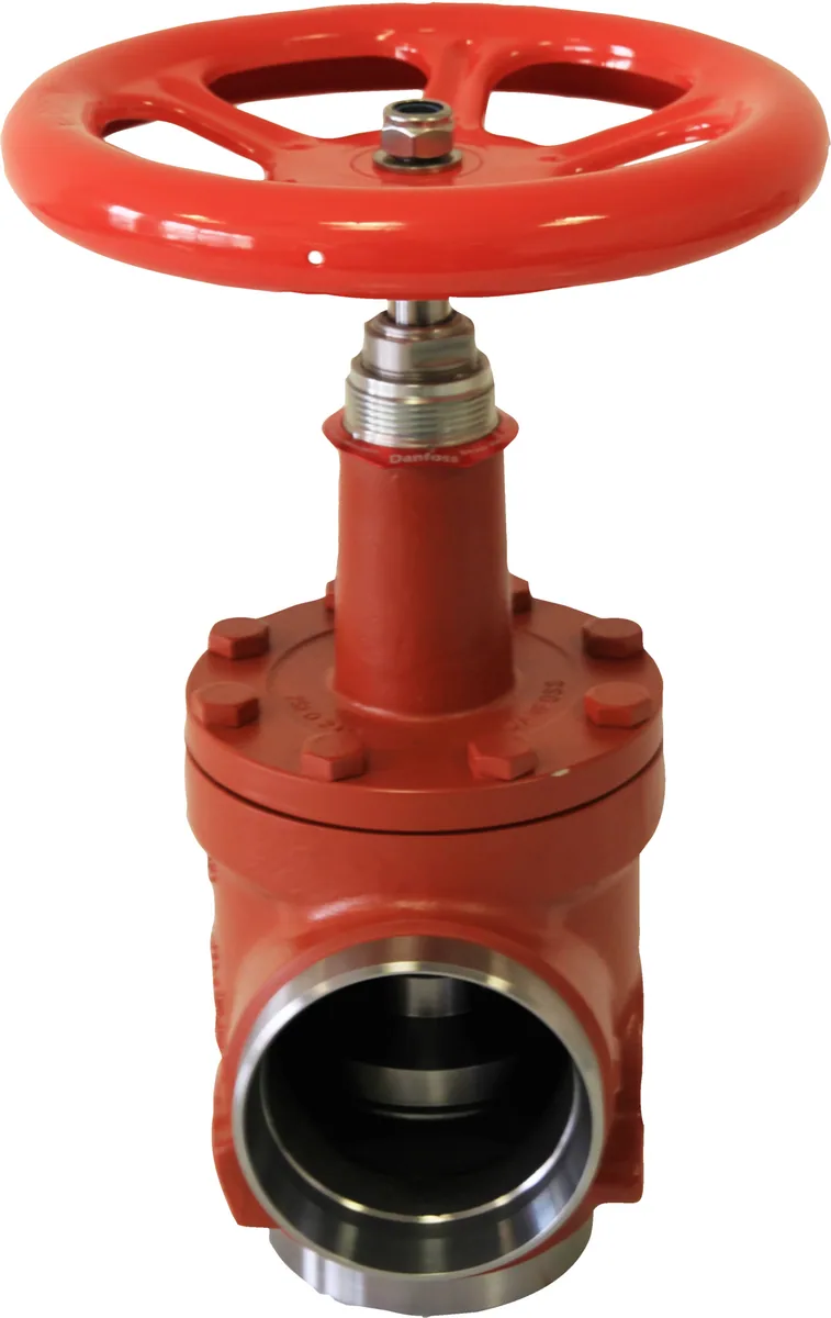 Danfoss 148B6020 — Запорный клапан SVA-S 100 A ANG H-WHEEL
