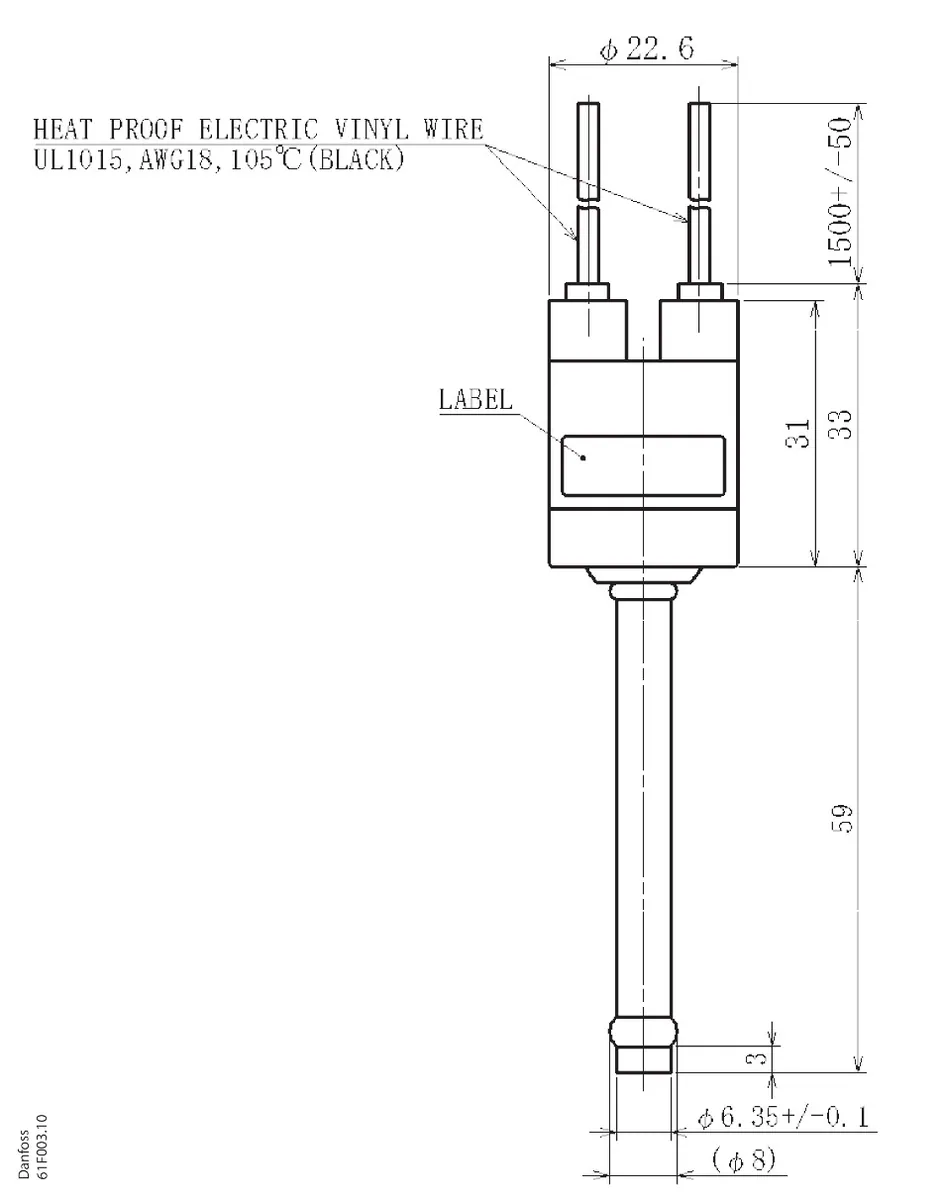 Danfoss ACB-2UA525W Реле давления картриджное | 061F7525