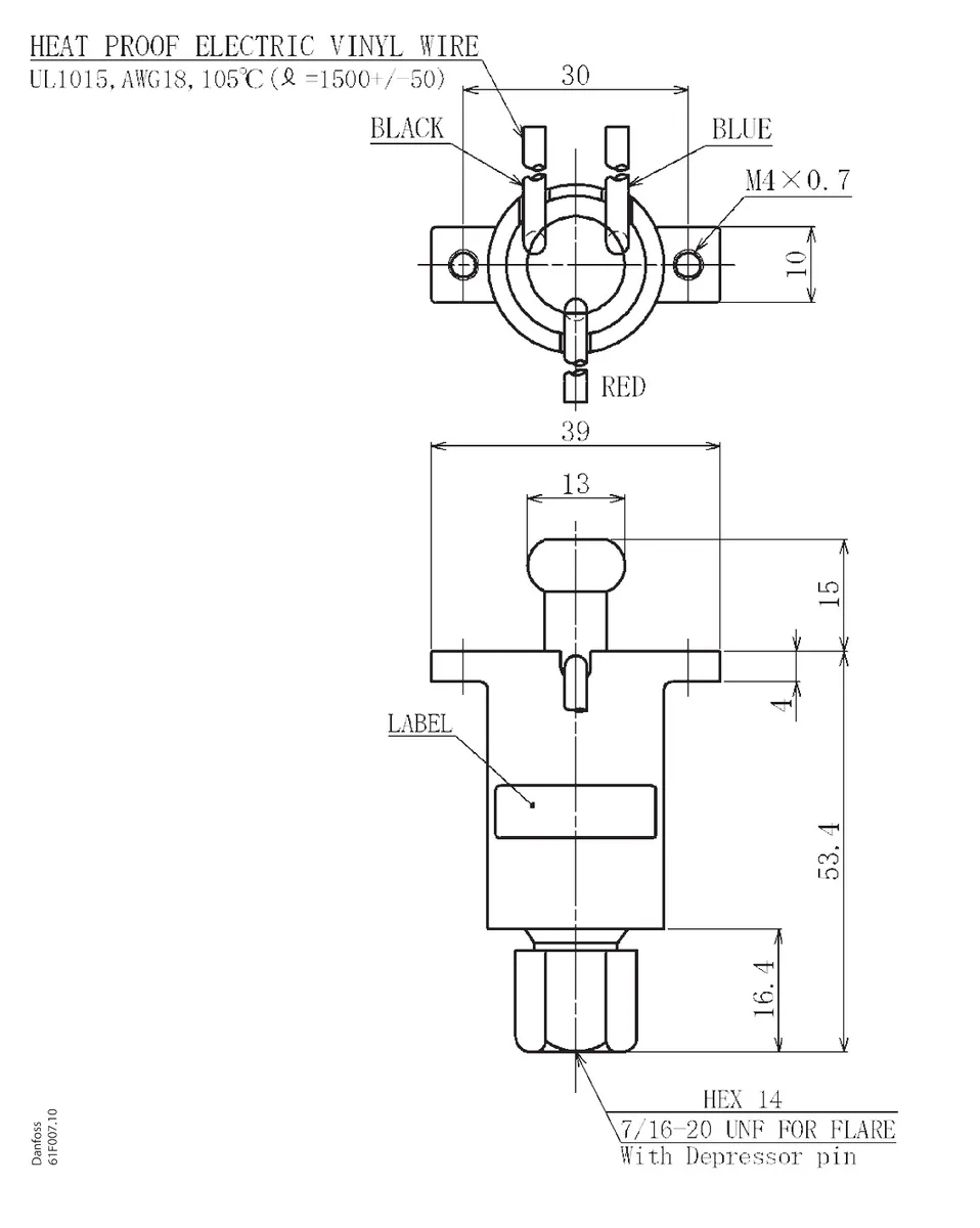 Danfoss ACB-2UB125W Реле давления картриджное | 061F9242