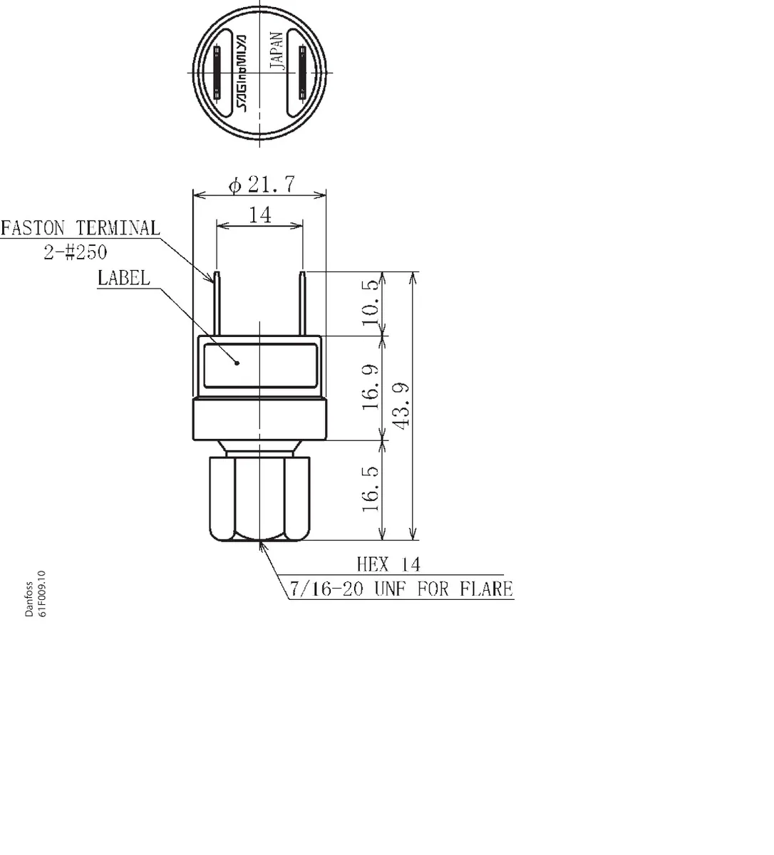 Danfoss ACB-2UB208 Реле давления картриджное | 061F8708