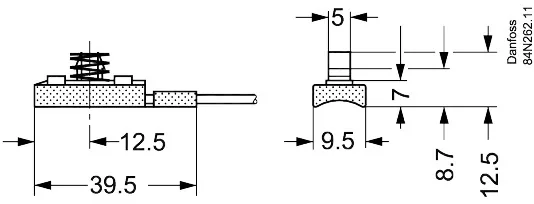 Danfoss AKS 11 датчик температуры Pt 1000 | 084N0028