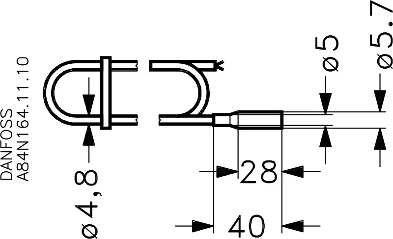 Danfoss AKS 21 M Датчик температуры | 084N2003