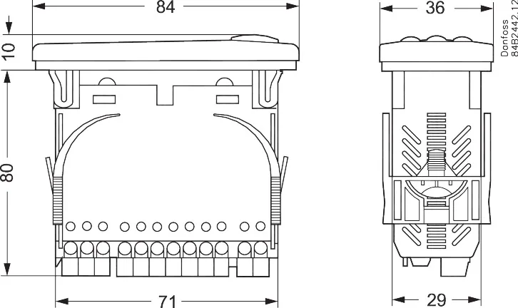 Danfoss EKC 202B Контроллер испарителя и уровня | 084B8622