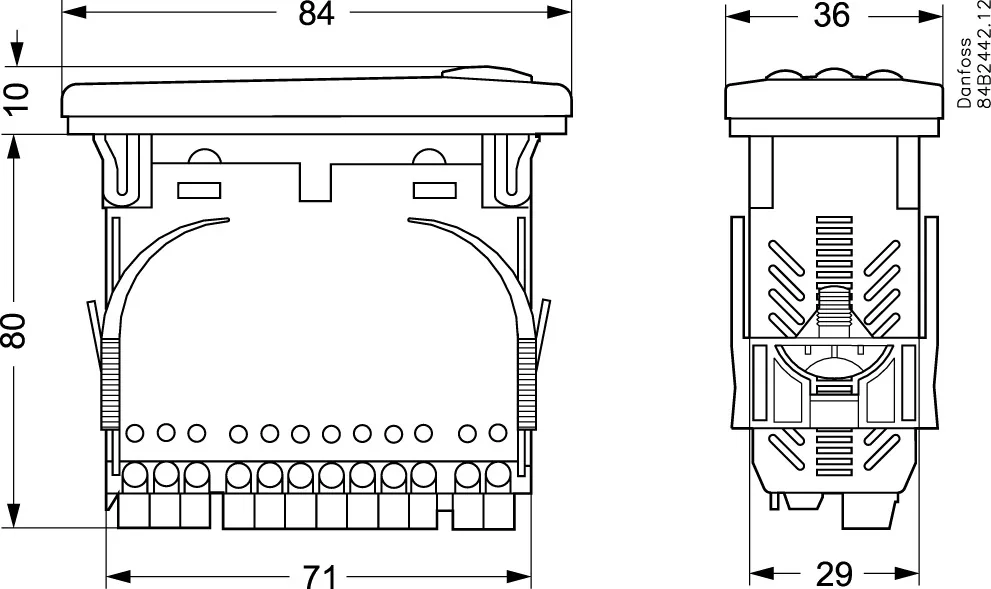 Danfoss EKC 202B Контроллер испарителя и уровня | 084B8622