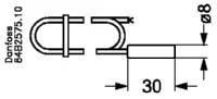 Danfoss EKS 211 датчик температуры 3,5м | 084B4404