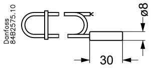Danfoss EKS 211 датчик температуры 3,5м | 084B4404