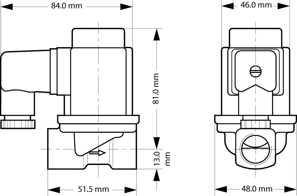 Danfoss EV251B Клапан электромагнитный нормально закрытый Ду 10 | 032U538031