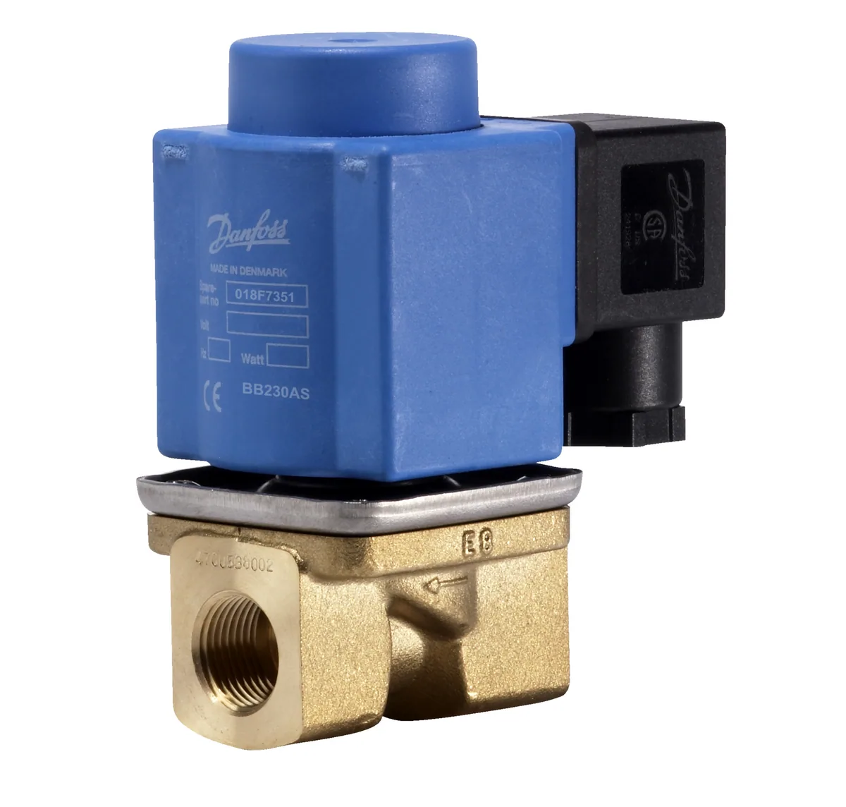 Danfoss EV251B Клапан электромагнитный нормально закрытый Ду 10 | 032U538031