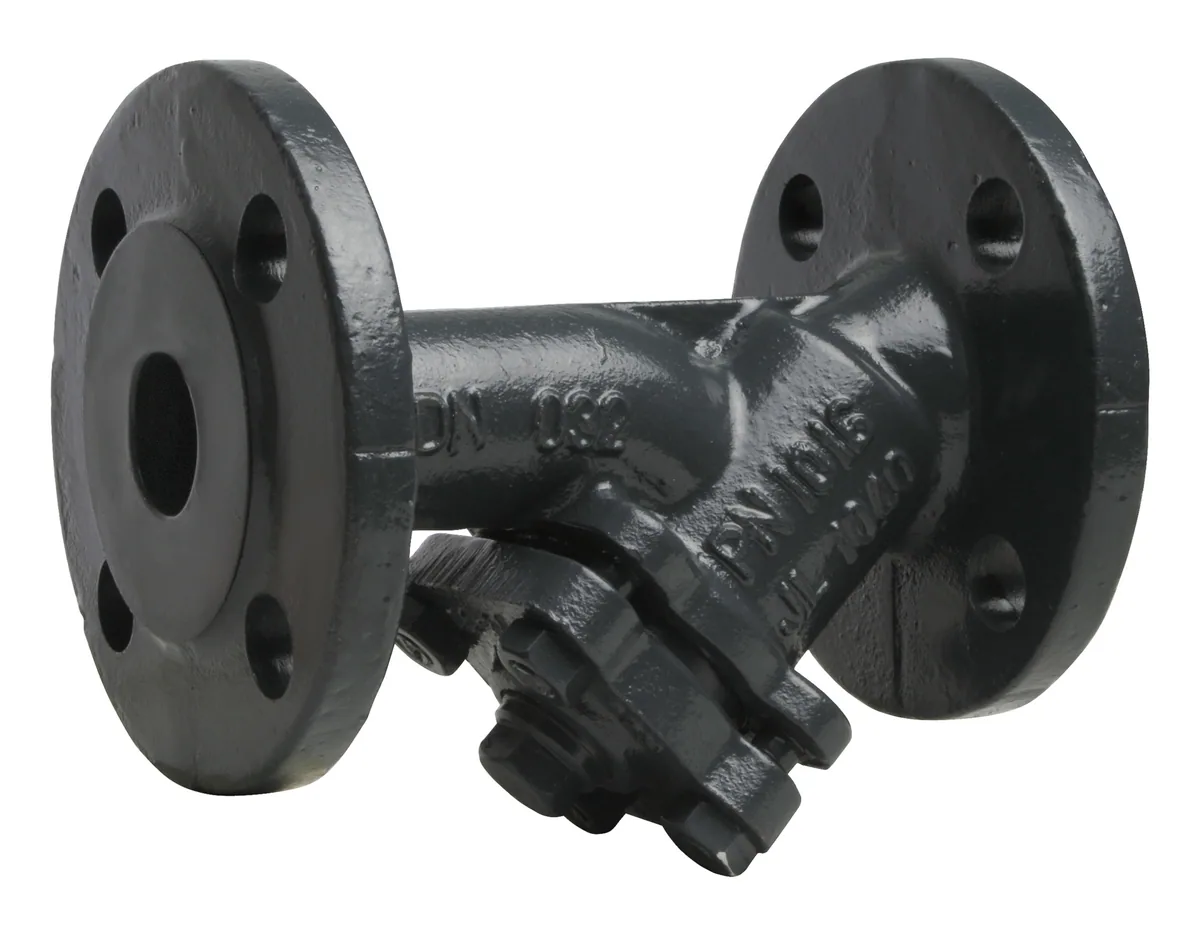 Фильтр сетчатый Danfoss FVF Ду32 с пробкой, чугун, фланцевый, Ру16