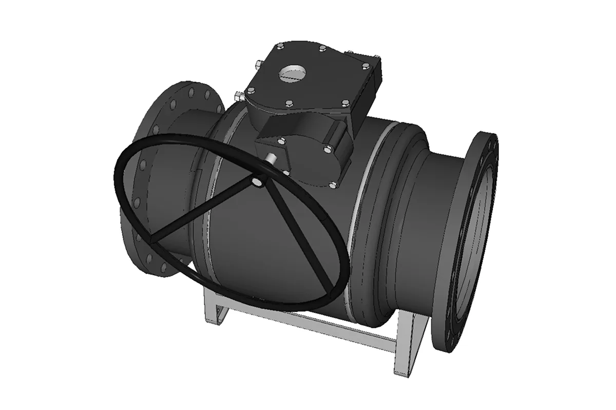 Кран шаровой Danfoss JIP Premium FF Ду400 Ру16 с редуктором