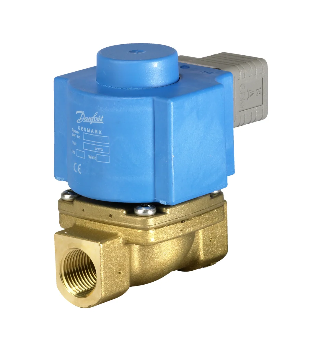 Клапан электромагнитный Danfoss EV 225B, ДУ 10, нормально закрытый, 1/2 В