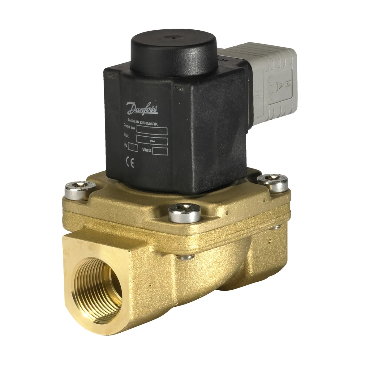 Клапан электромагнитный Danfoss EV 225B, ДУ 20, нормально закрытый, 3/4 В