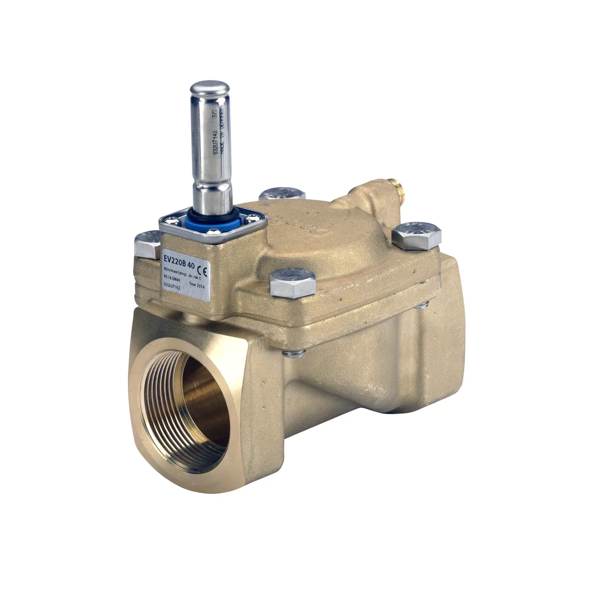 Danfoss Клапан электромагнитный EV220B нормально открытый Ду40 1 1/2 В | 032U7142