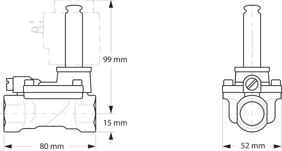 Danfoss Клапан электромагнитный EV220B нормально закрытый Ду15 1/2 В | 032U7115
