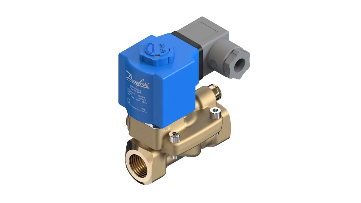 Клапан электромагнитный Danfoss EV220B с катушкой нормально закрытый Ду15 1/2 В