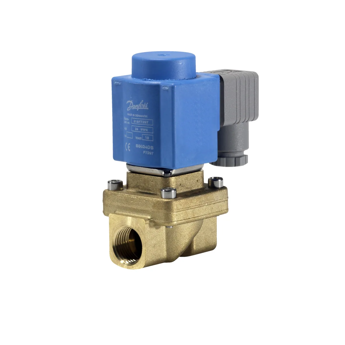 Danfoss Клапан электромагнитный EV250B нормально закрытый Ду12 1/2 В | 032U158002
