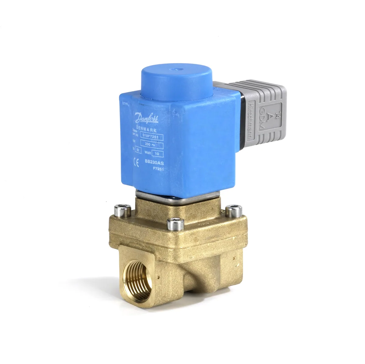 Клапан электромагнитный Danfoss EV250B нормально закрытый Ду12 1/2 В | 032U5253