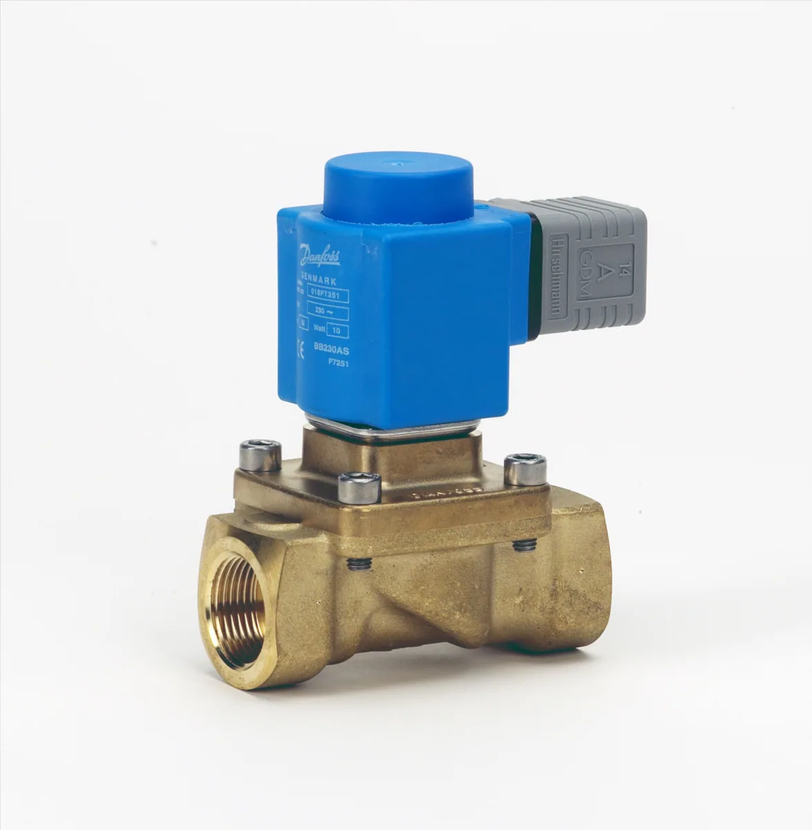 Danfoss Клапан электромагнитный EV250B с катушкой нормально закрытый Ду18 3/4 В | 032U161402