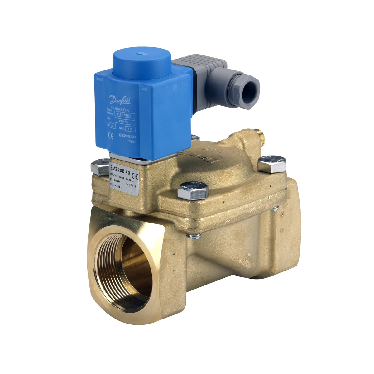 Клапан Danfoss EV220B 40B G112N NC000 нормально закрытый Ду40 1 1/2 В