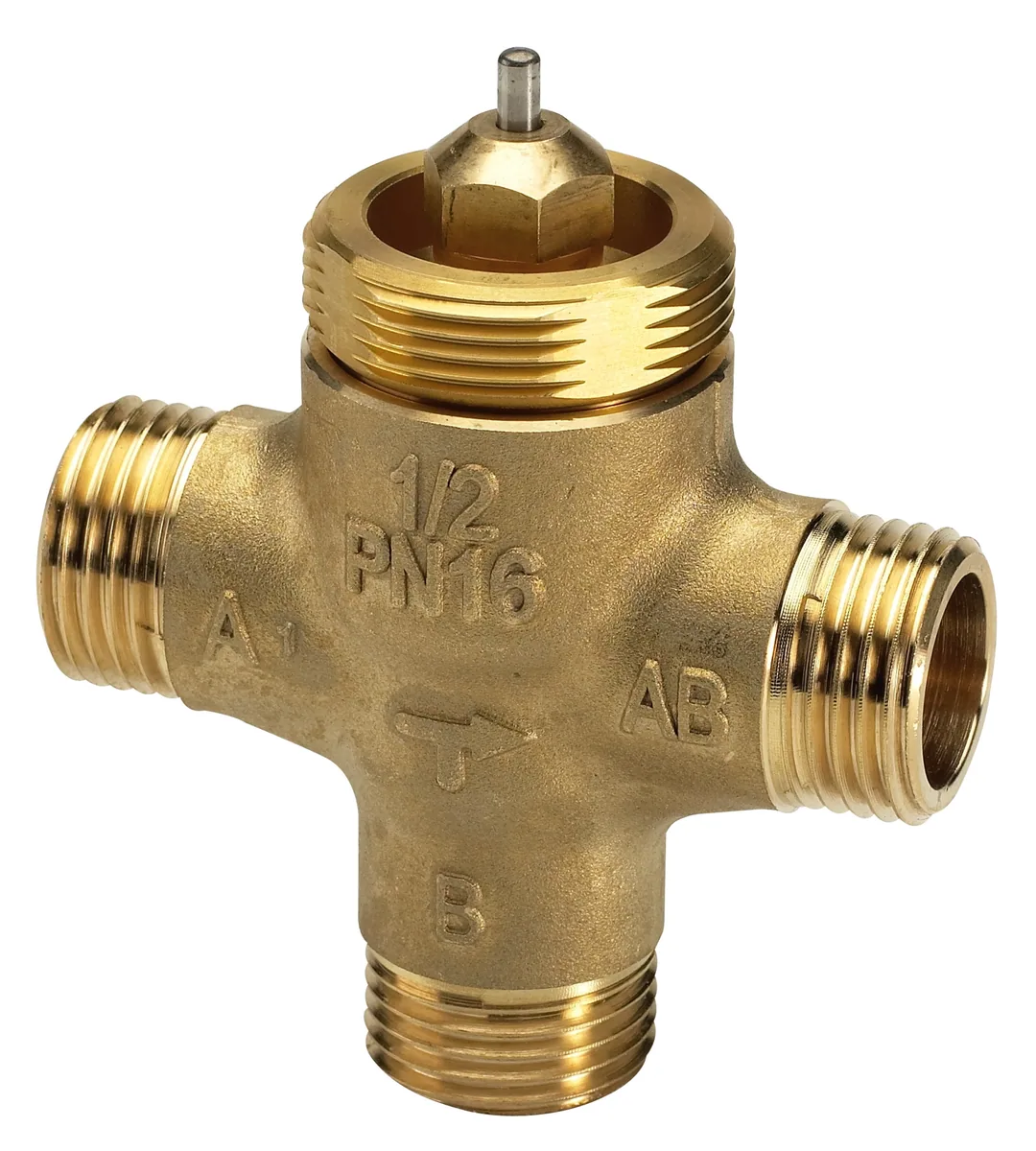 Danfoss Клапан регулирующий, трехходовой VZL 3 Ру 16 Ду 15 Kv 0,4 T=1200C | 065Z2081
