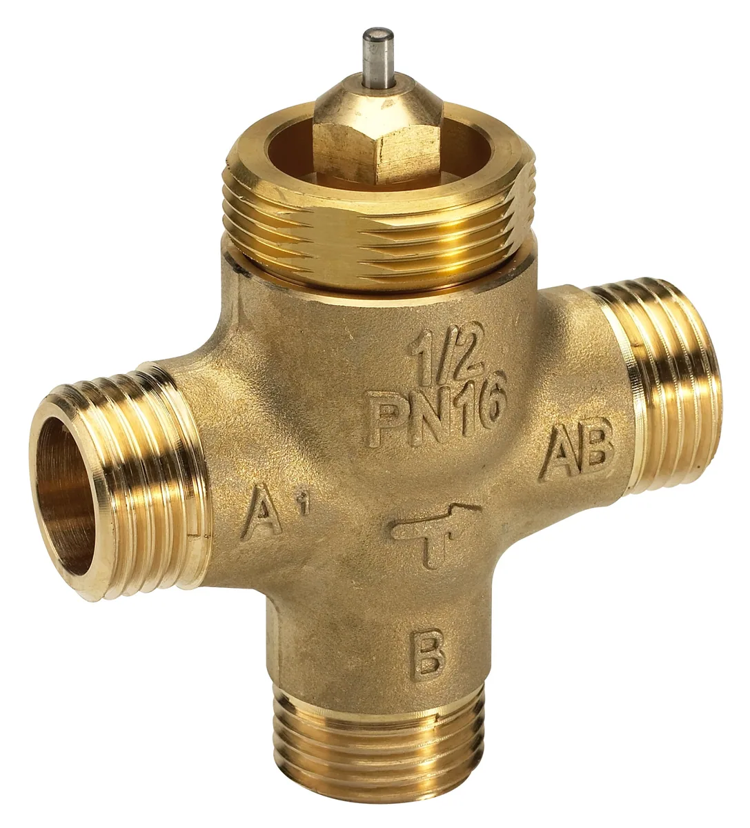 Danfoss Клапан регулирующий, трехходовой VZL 3 Ру 16 Ду 15 Kv 1,6 T=1200C | 065Z2084