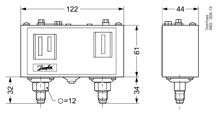 Danfoss KP 15 Реле давления | 060-126466