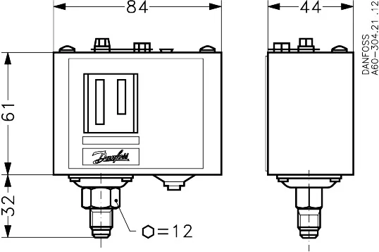 Danfoss KP 5 Реле давления | 060-117366