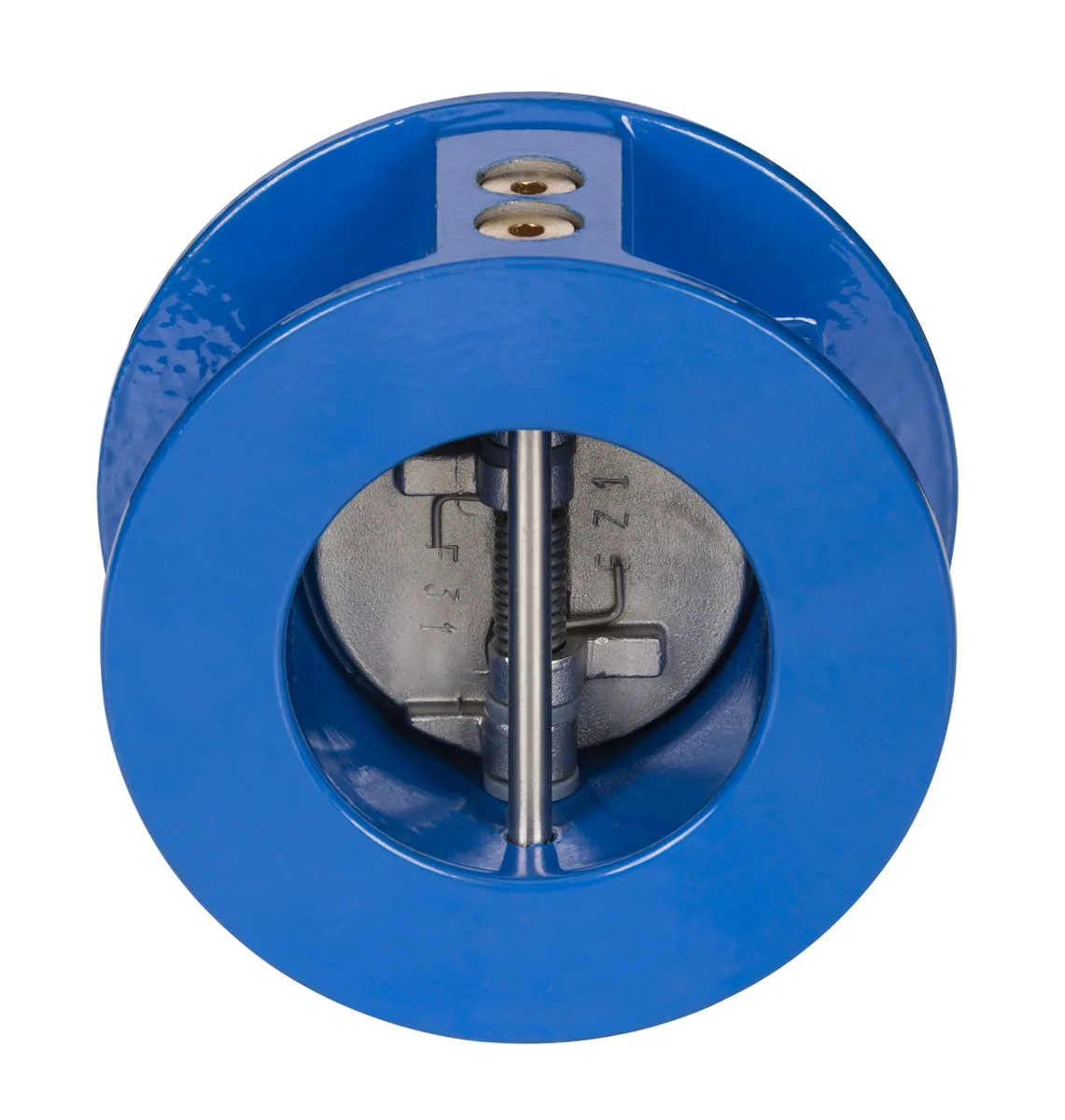 Danfoss NVD 895 065B7495 — Затвор обратный межфланцевый пружинный двустворчатый, PN16, DN50, чугун GG25